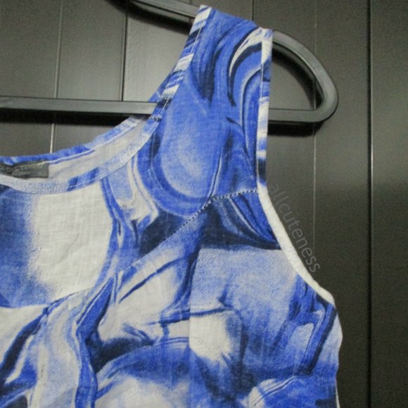 Piazza Del Tempio Made in Italy Linen Sleeveless Top Size S - Picture 2 of 8